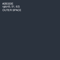 #2B333E - Outer Space Color Image